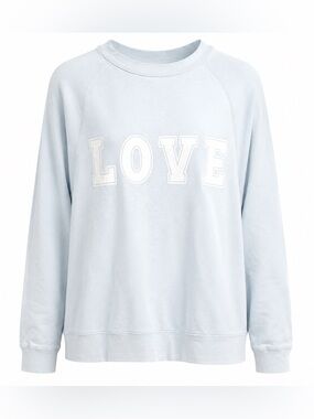 Brunette the Label x Jillian Harris Light Blue LOVE Crewneck Sweatshirt S/M